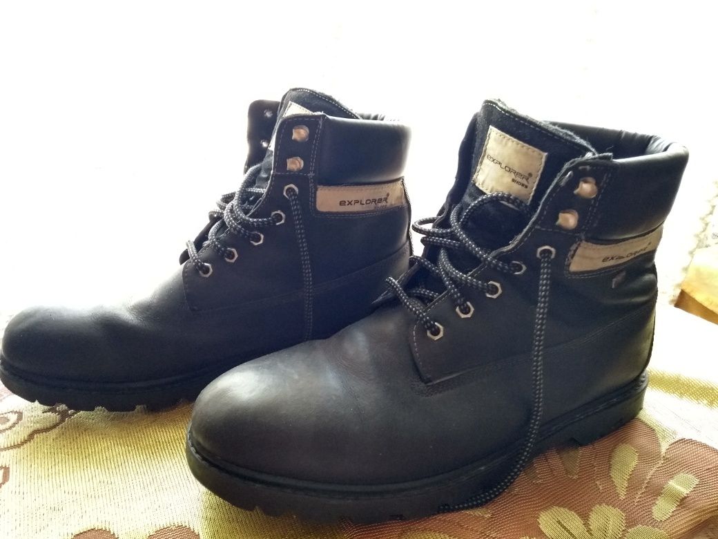 Великі шкіряні 48р. чоловічі чоботи( ботинки)  Explorer WelTex
