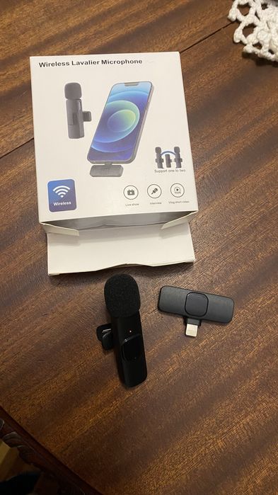 Microfone de lapela sem fios Lavalier.