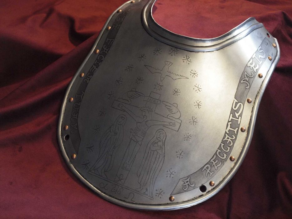 półpancerz, napierśnik, pancerz w stylu husarskim do szabel, unikat