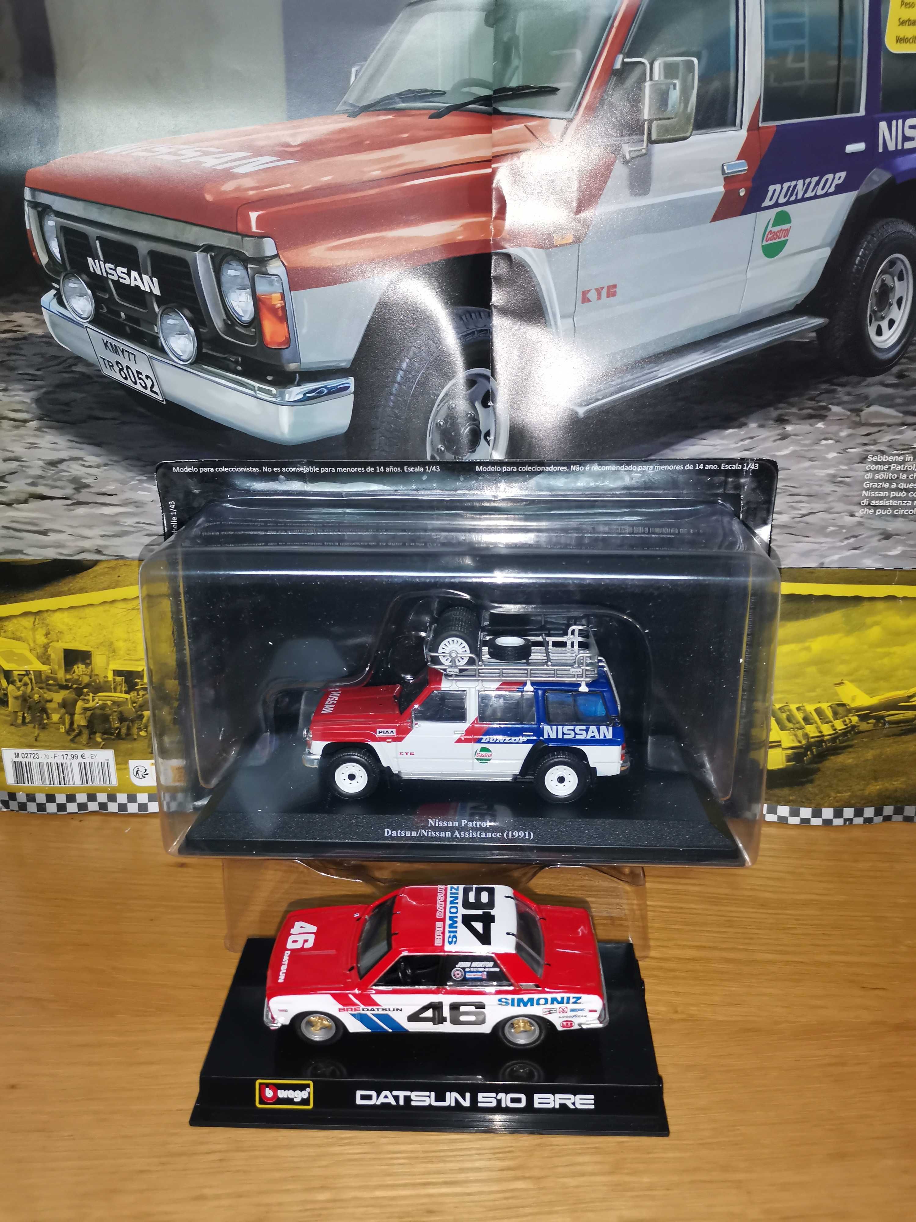 Nissan Patrol + Datsun 510 Bre Rally escala 1:43 Team Datsun /Nissan