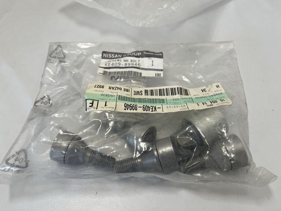 Pernos de seguranca da Nissan Juke