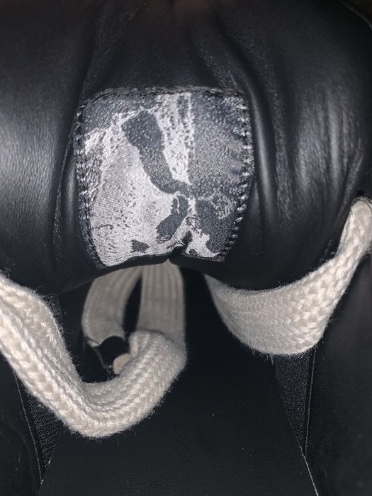 Rick owens ramones jumbo laces black/milk sneakers