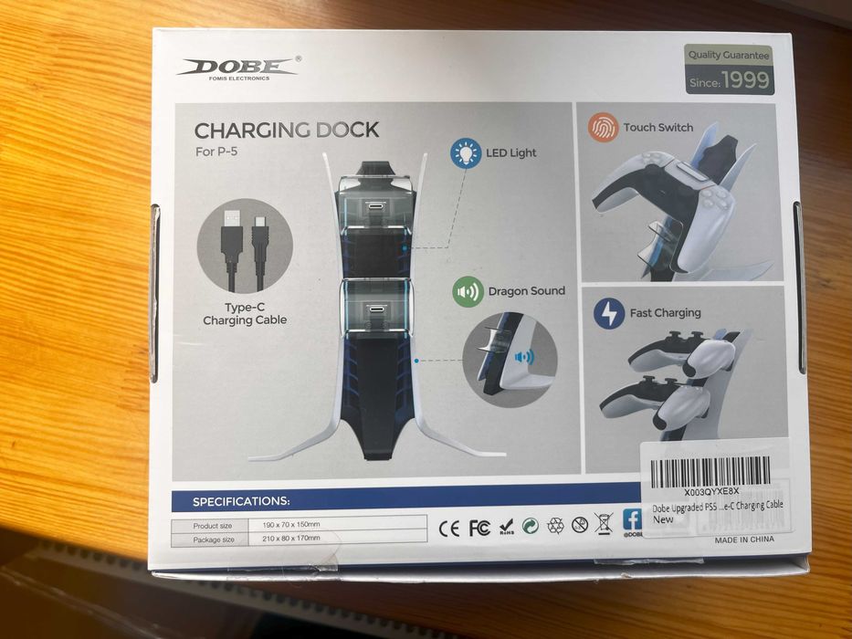 Зарядна станція для PlayStation на 2 геймпади з LED підсвічуванням