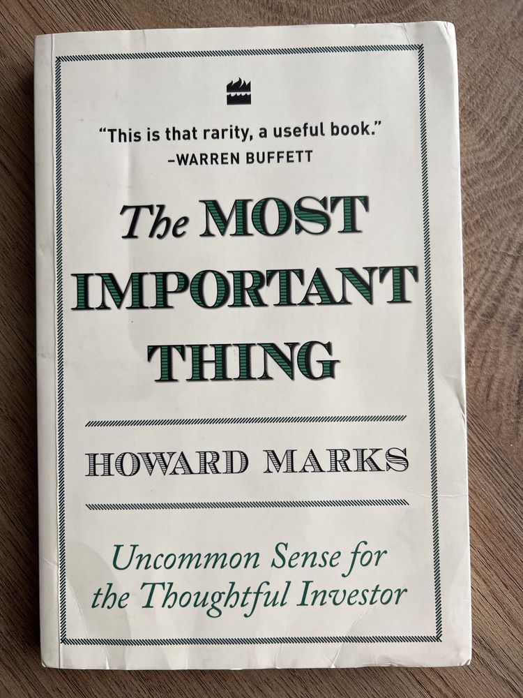 The most important thing - Howard Marks