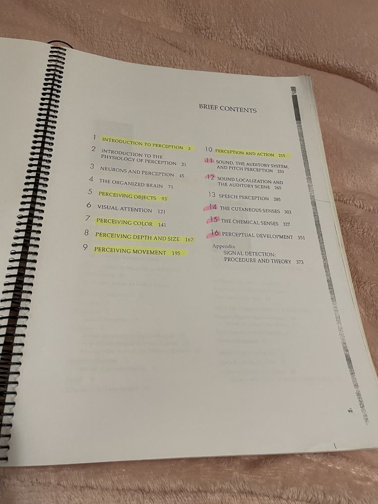 Livro de Psicologia da Perceção: Sensation and Perception