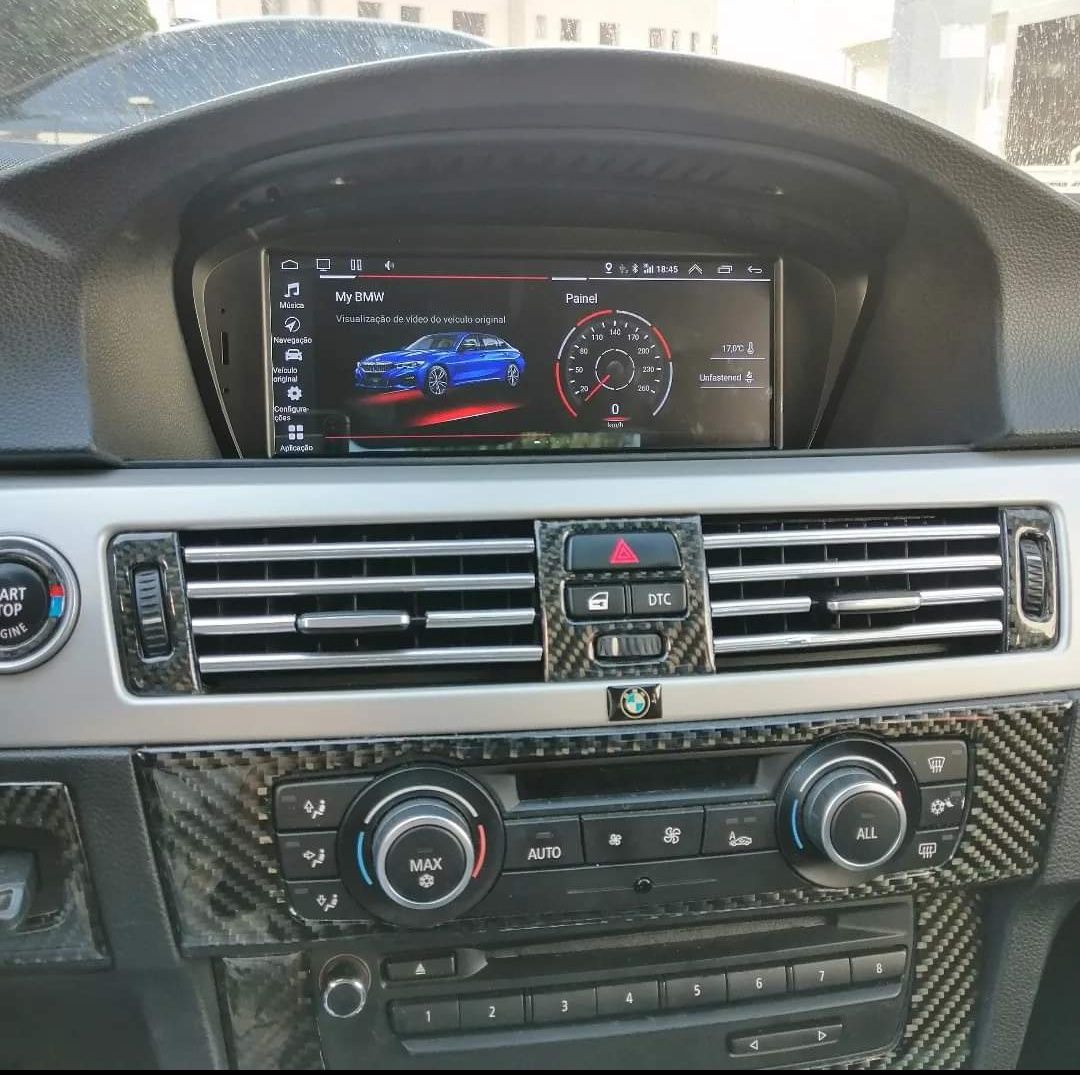 Rádio Android 12 com GPS BMW E60 E61 E62 E63 E90 E91 E92 E93 (Novo)