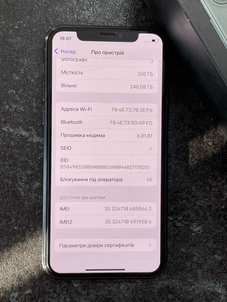 iPhone 11 pro 256