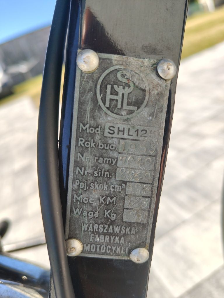 SHL M04 1953r  WFM MZ 250 Jawa 250 Dniepr SHL m11w