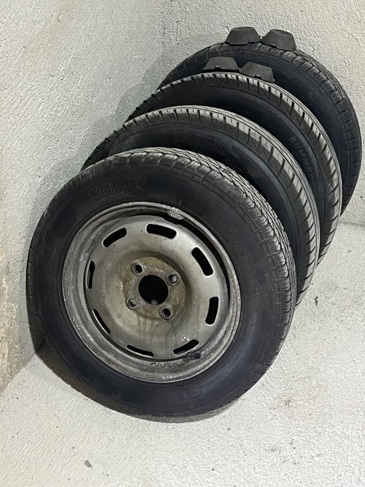 Jantes 13 com pneus 145/70 4x100