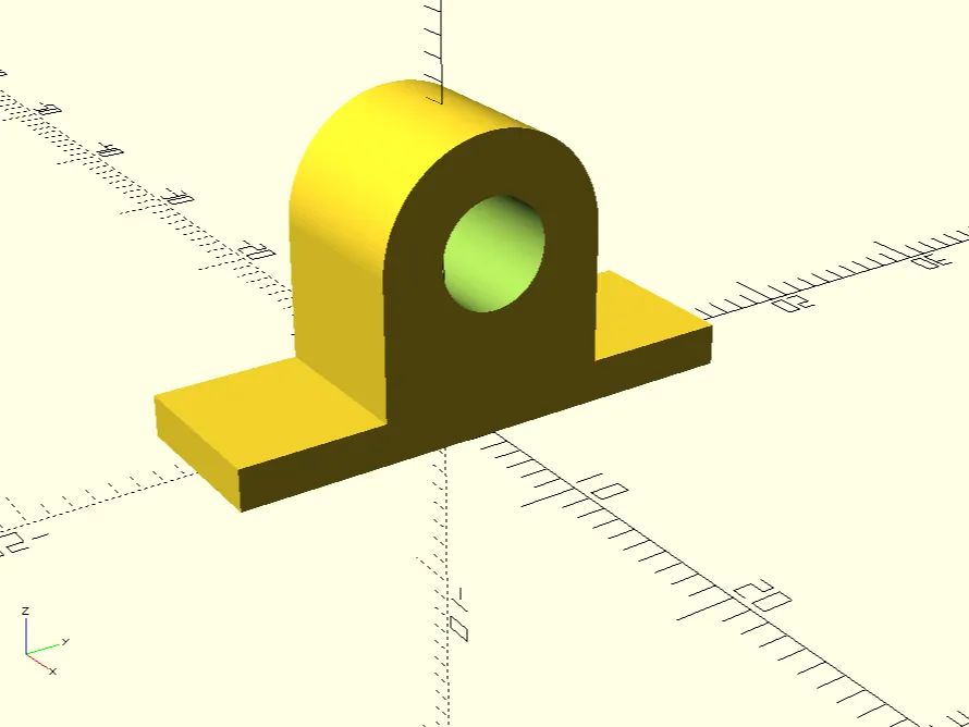 Suporte para Parafusos e Hastes (Teste OpenScad)