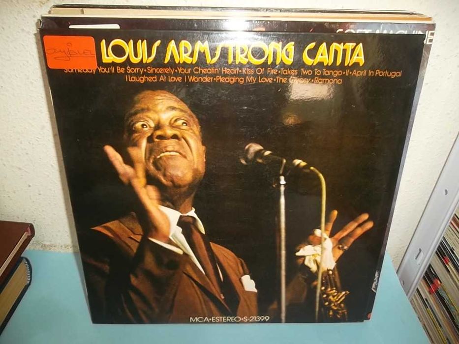 Vinil (LPs) : Louis Armstrong, Fats Domino, Renaissance.