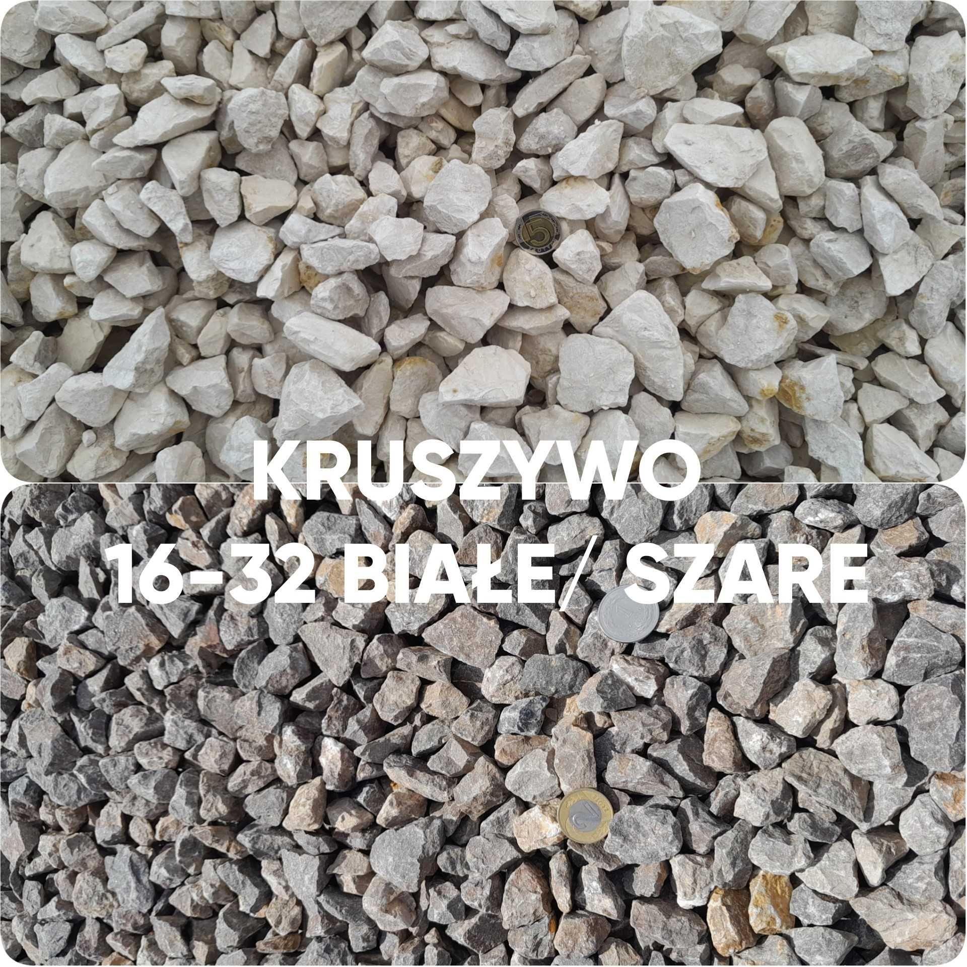 Kruszywo Grys kliniec żwir  drogowe Dostawa 3-ośką 5-15 ton,  HURT  Do