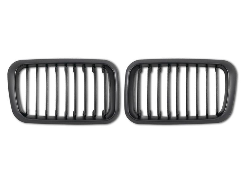 atrapa grill kratka nerki kpl tuning black mat czarne bmw 3 e36 1990-1995