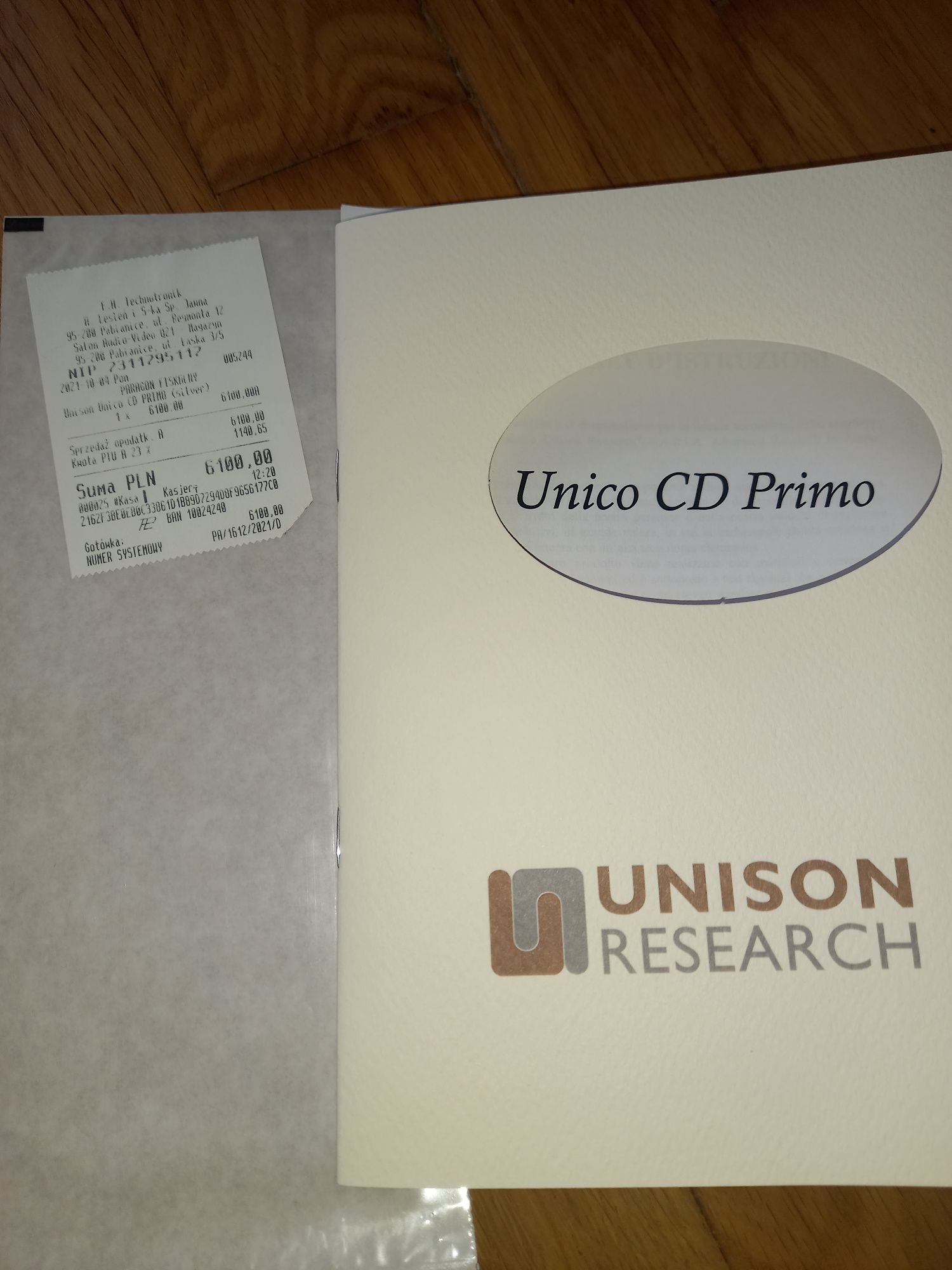 Unison Research Unico primo cd + dac