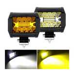 Par faróis auxiliares LED offroad spot quadrado