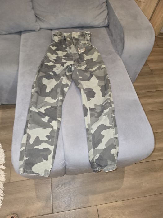 Spodnie moro wysoki stan