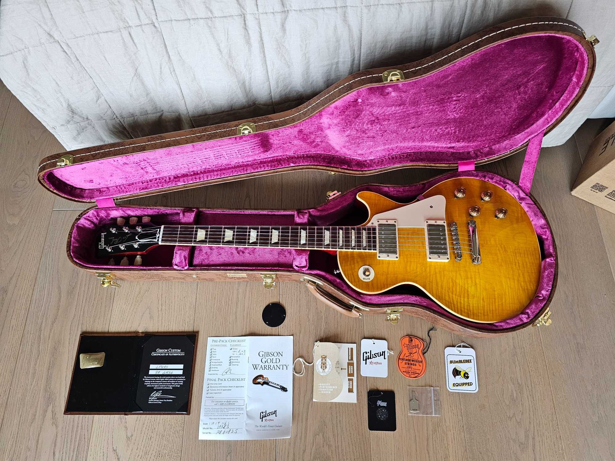 Gitara elektryczna Gibson Custom Shop Les Paul 1958 R8 Reissue Gloss