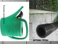Садова поливачка 14л. (дві воронки )  9.10sm х 5.5 / 3m х 50mm