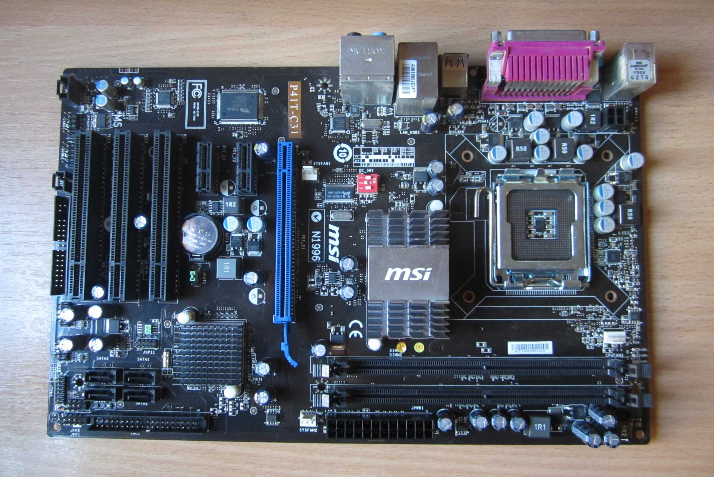 Материнская плата MSI P41T-C31 (Socket 775, G41, PCI-Ex16, SATA)