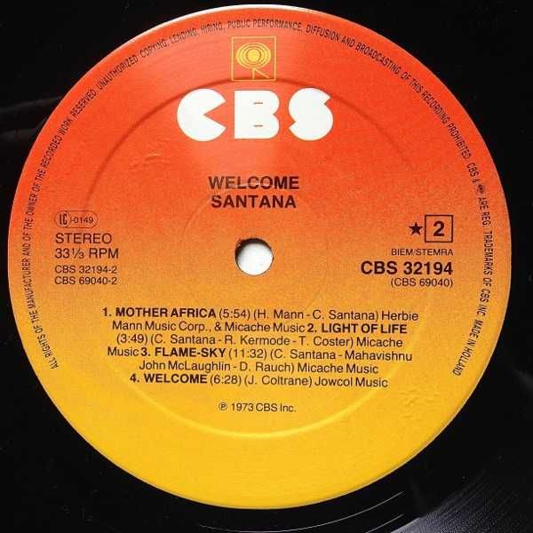 Santana - Welcome