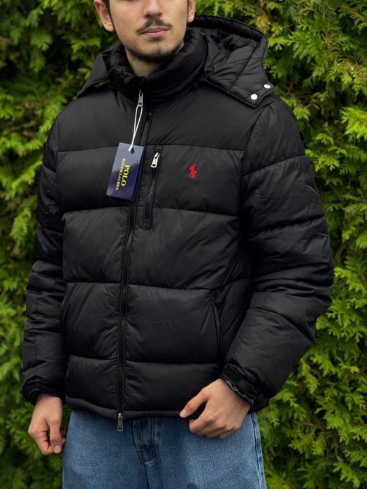 Пуховик Polo Ralph Lauren черная куртка Поло Ральф Лоурен зимняя