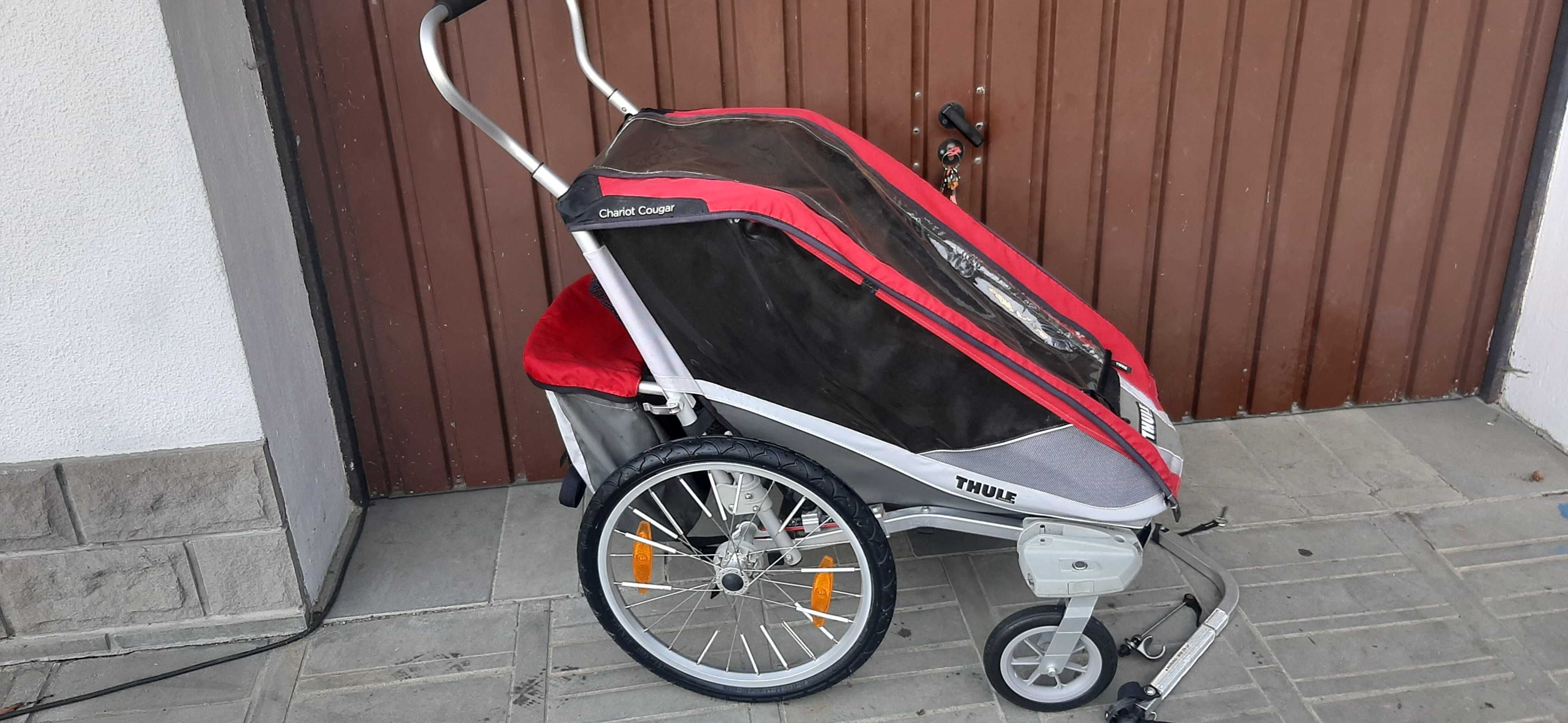 Thule Cougar 1 przyczepka rowerowa chariot lite AMORTYZACJA