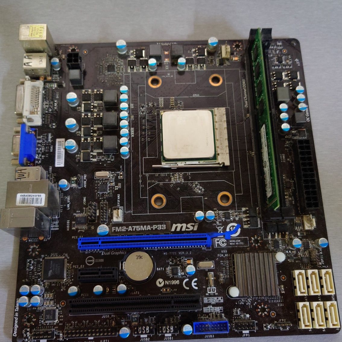 A8-6600K+MSI FM2-A75MA-P33+8GB RAM