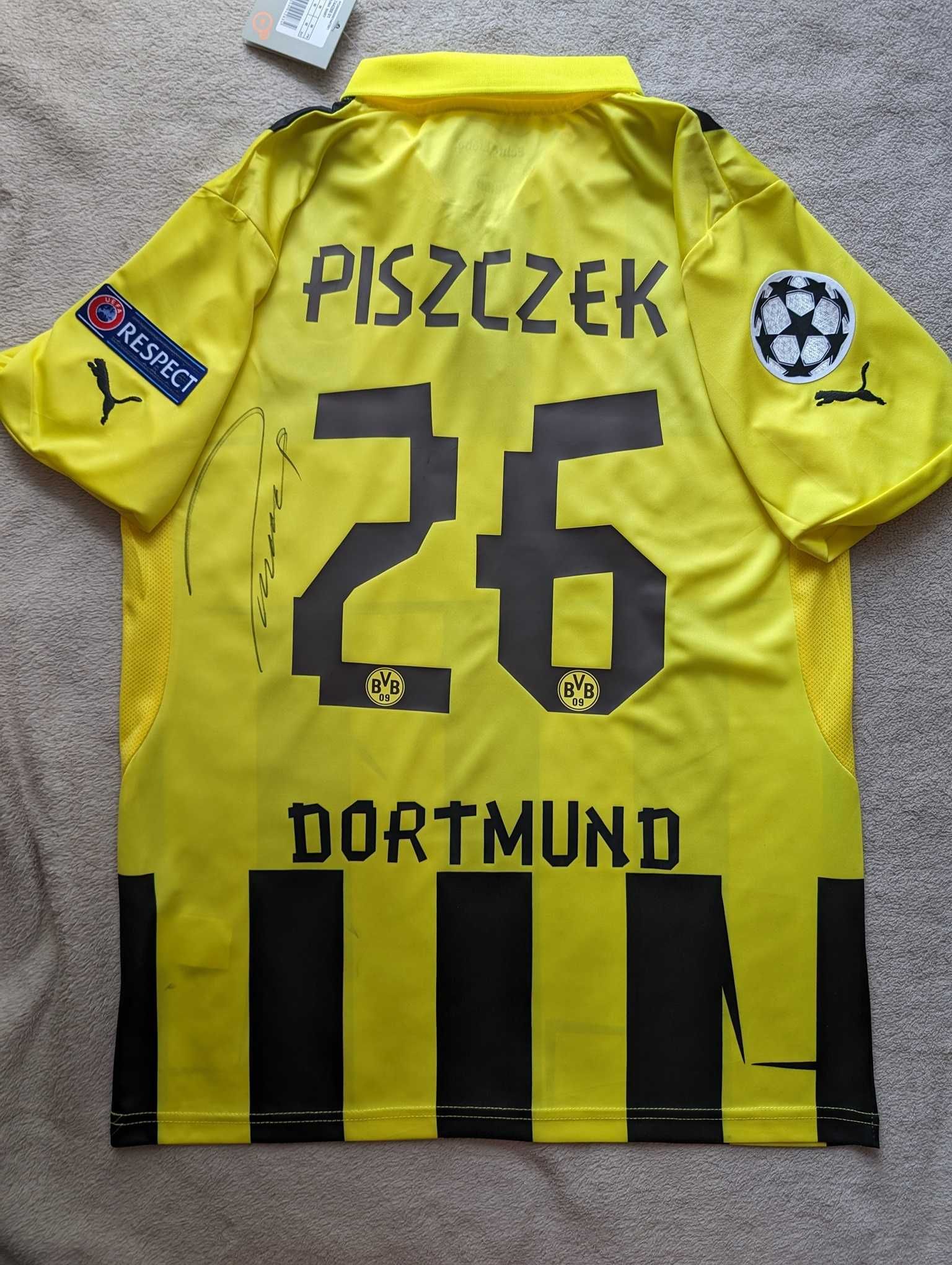 Koszulka BVB 12/13 z autografem Łukasza Piszczka