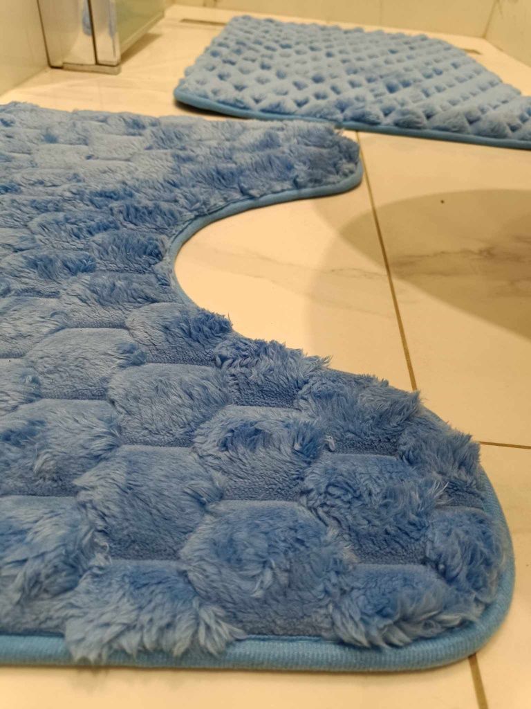 Komplet dywaników łazienkowych 3szt różne kolory