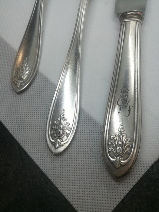 Norblin i Ska - 2 łyżki BEZ NOŻA wzór z palmetą