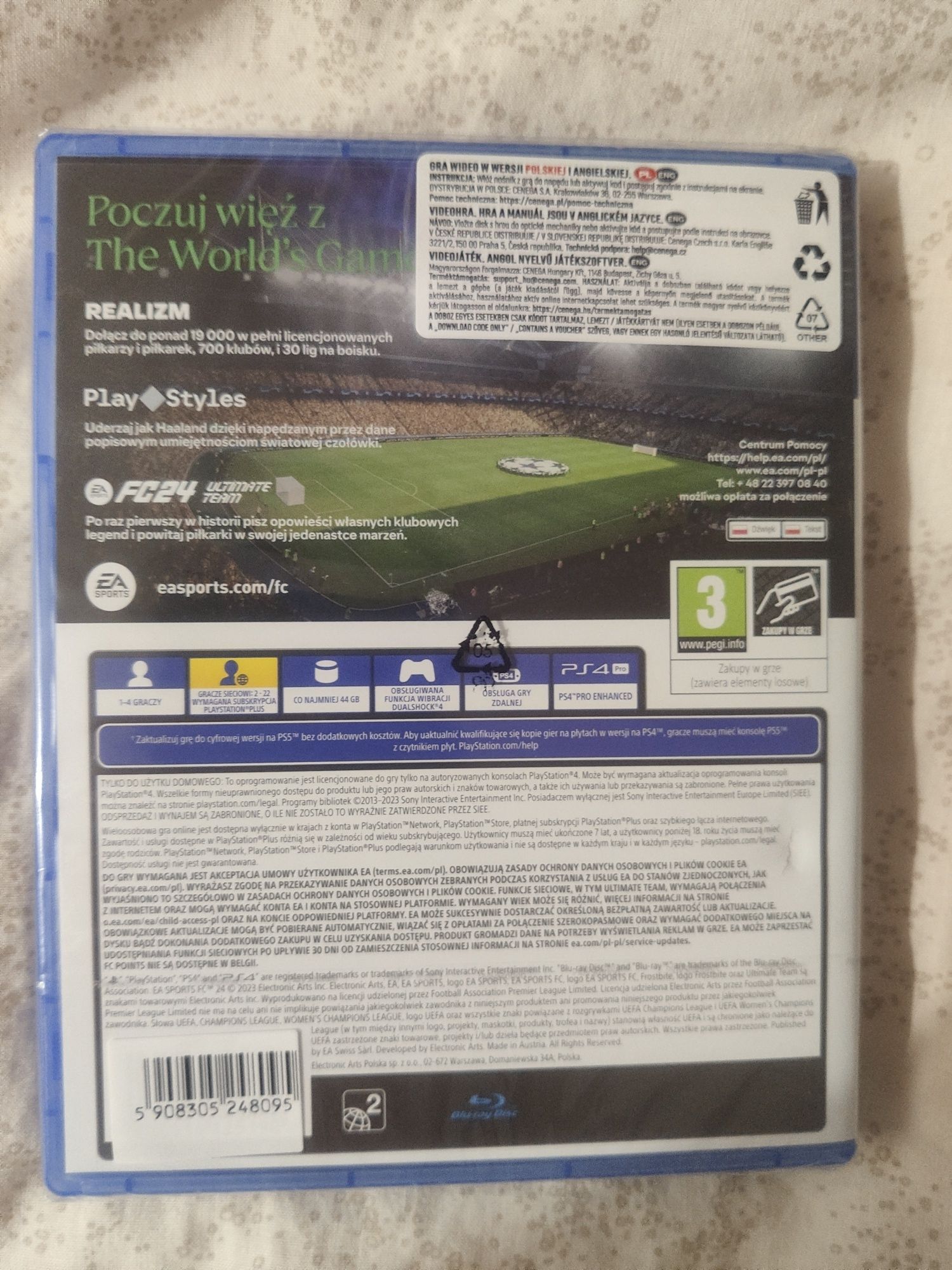 FC24 nowa w folii w języku polskim PS4