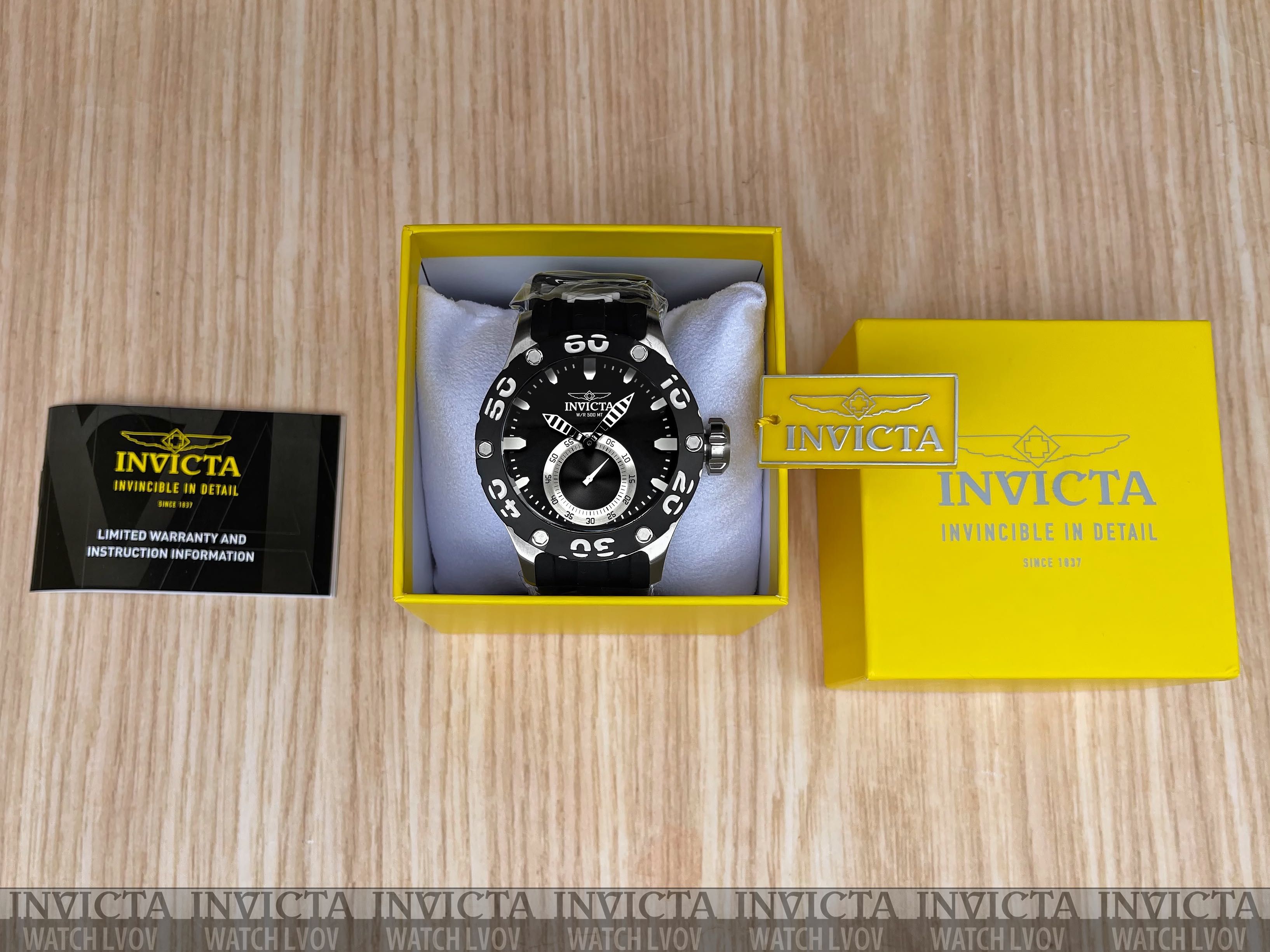 Мужские часы Invicta 12703 Pro Diver 1959 Black 52 mm. 500 MT.