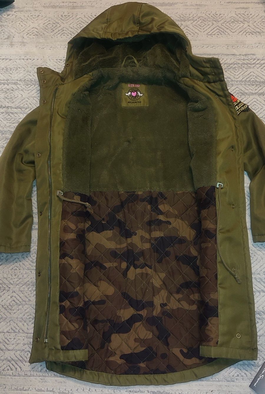 Kurtka Reserved r. 152 cm ciepła zimowa płaszcz