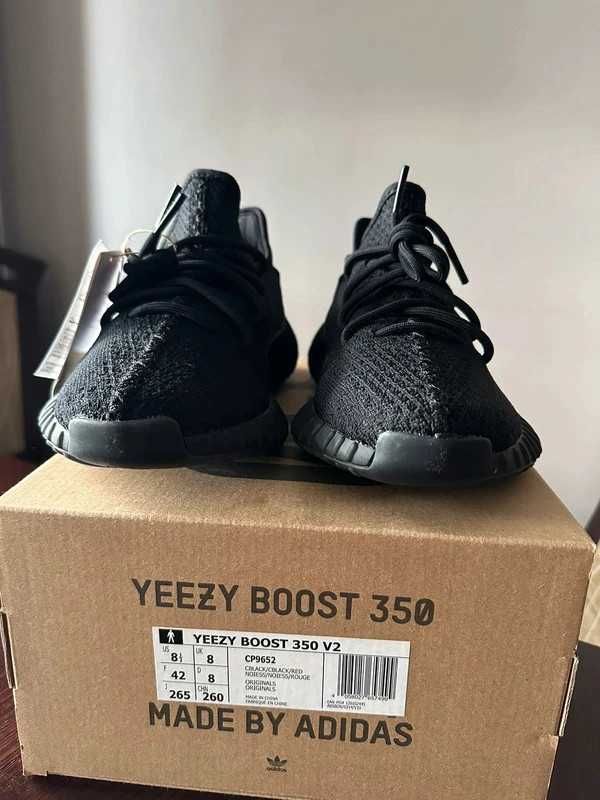 adidas Yeezy Boost 350 V2 Black Red (Bred) 42