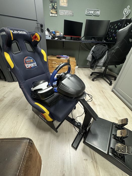 Zestaw gamingowy /fotel Red bull racing/ Ps Pro4 / Google Vr