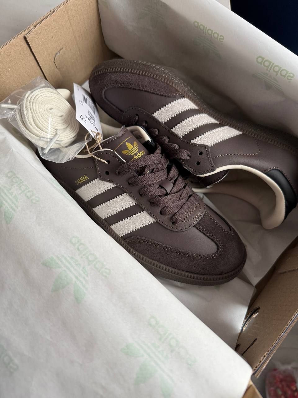 р36-40 Кросівки adidas samba brown beige