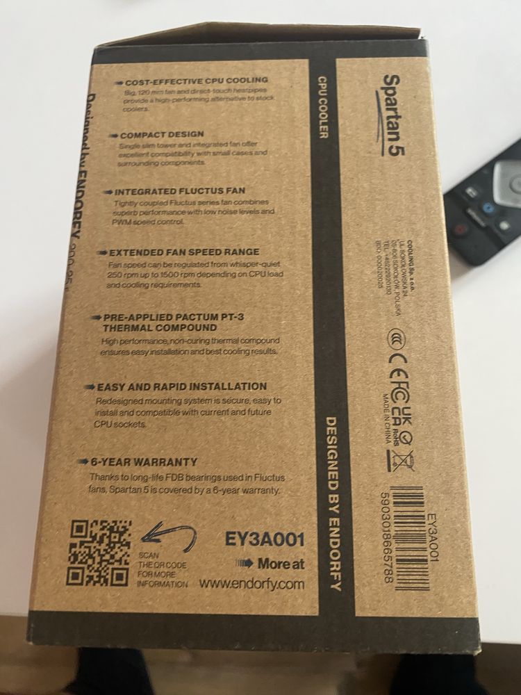 cooler do procesora intel/amd endorfy