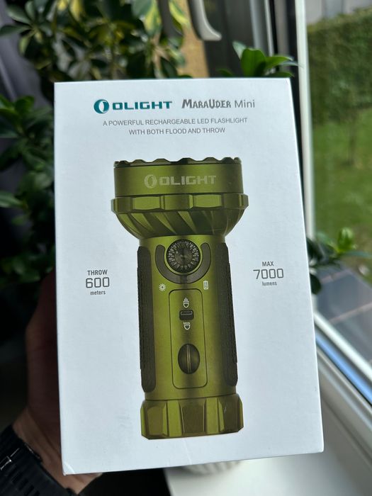 Latarka akumulatorowa EDC Olight Marauder Mini oliwkowa 7000 lm