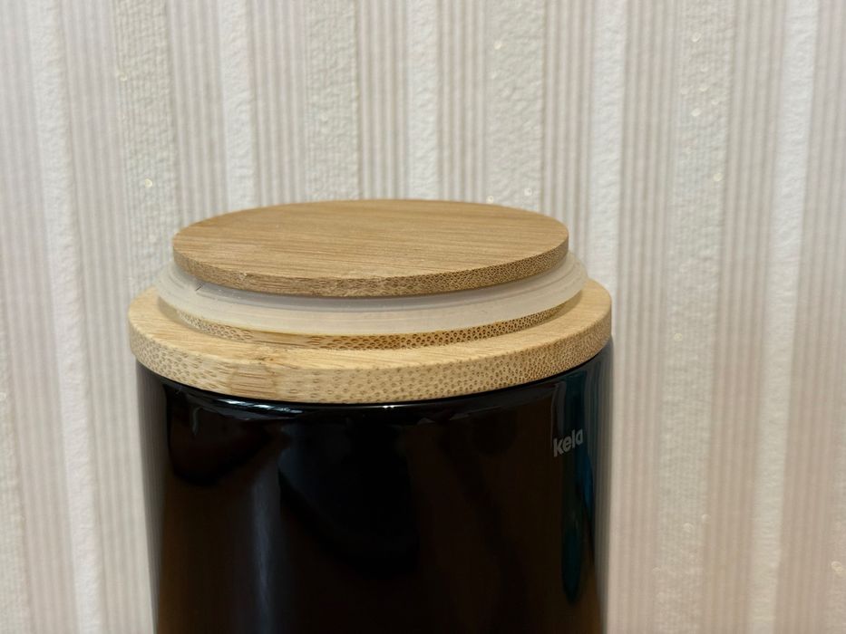 Декоративний смітничок для ванної Kela Cady 0,8 л Банка / Ємність