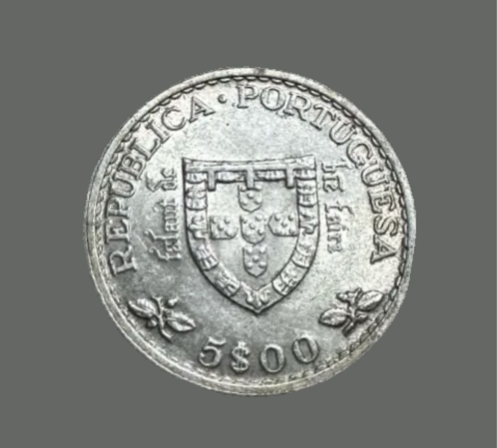 Moeda Portugal 5 escudos 1960