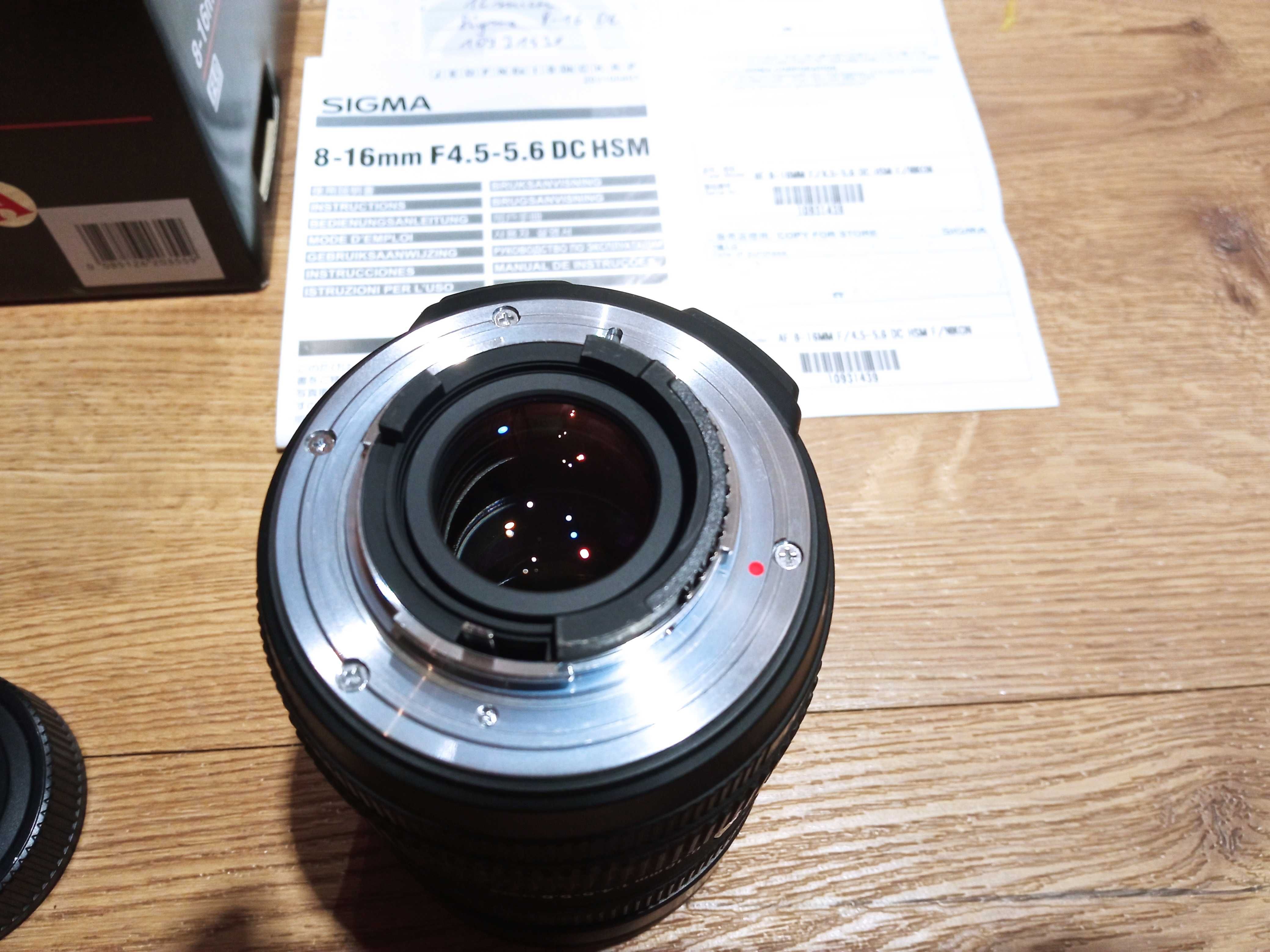 Obiektyw Sigma 8-16mm f/4.5-5.6 DC HSM Nikon szerokokątny