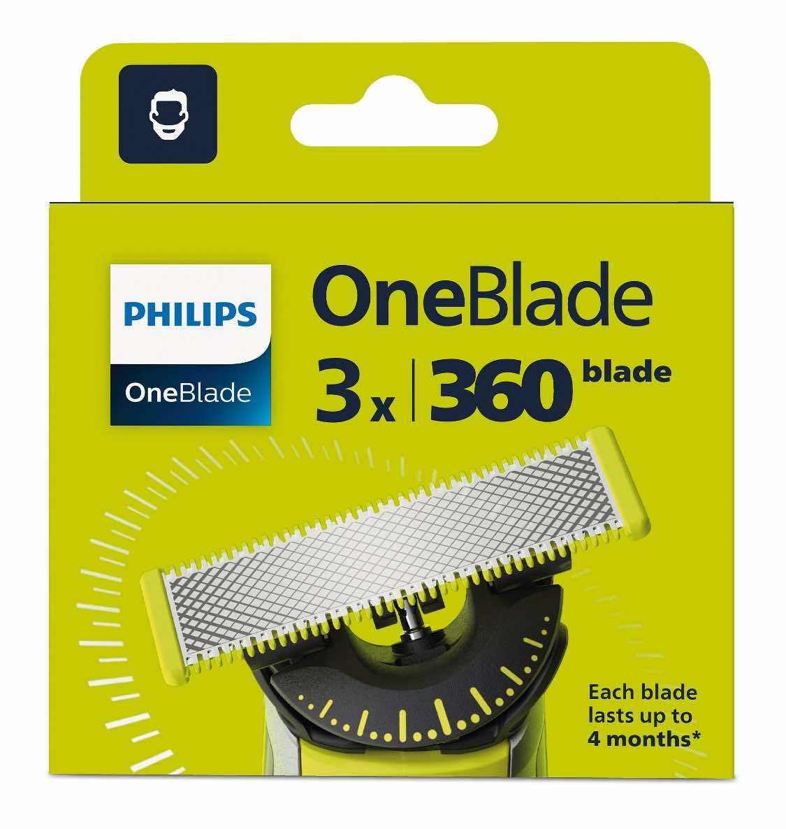 3XOSTRZE ONEBLADE 360 do golenia,przycinania i stylizacji twarzy ciała