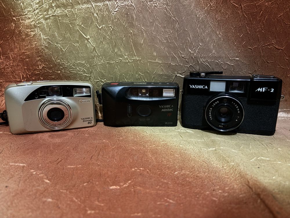Плівкові Фотоапарати(мильниці)Yashica,KonicaMinolta,FujiFilm,UFO,Samsu