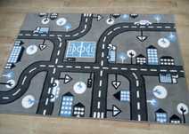 Dywan 120x70 ulica auta
