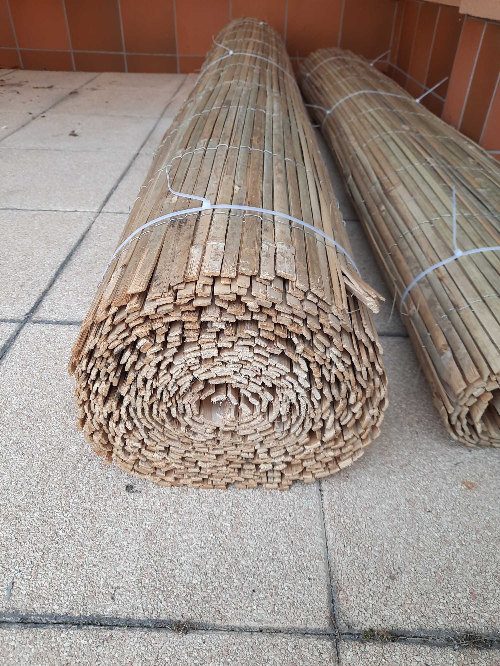 Płot osłona bambusowa 2m x 12m material naturalny