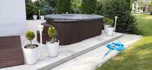 Basen poliestrowy wolnostojący jacuzzi kanadyjski SPA hydromasaż