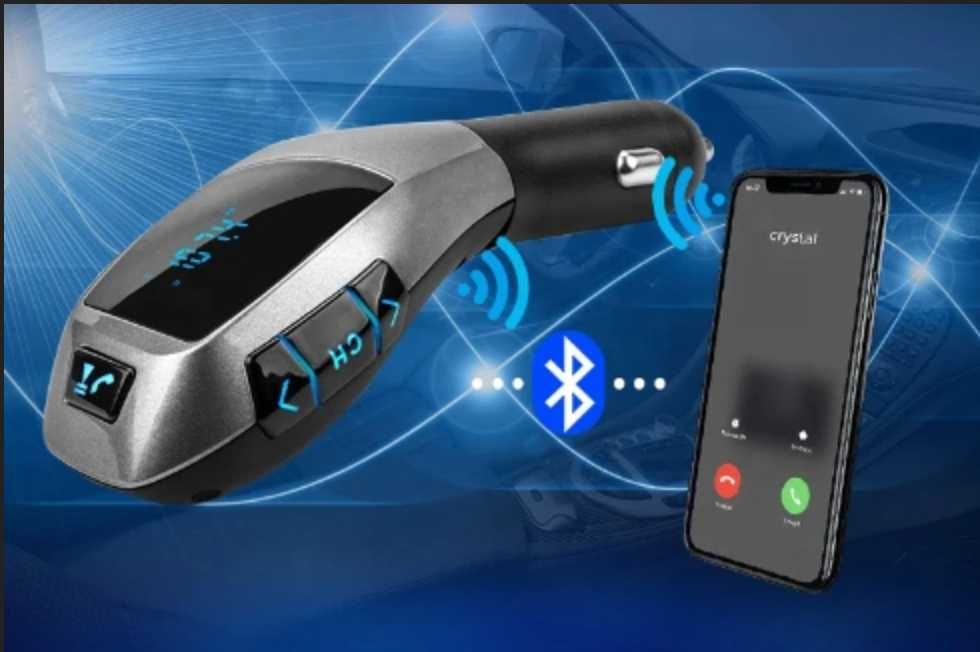 transmiter bluetooth audio mp3 bt sd tf szybka ładowarka usb radio fm