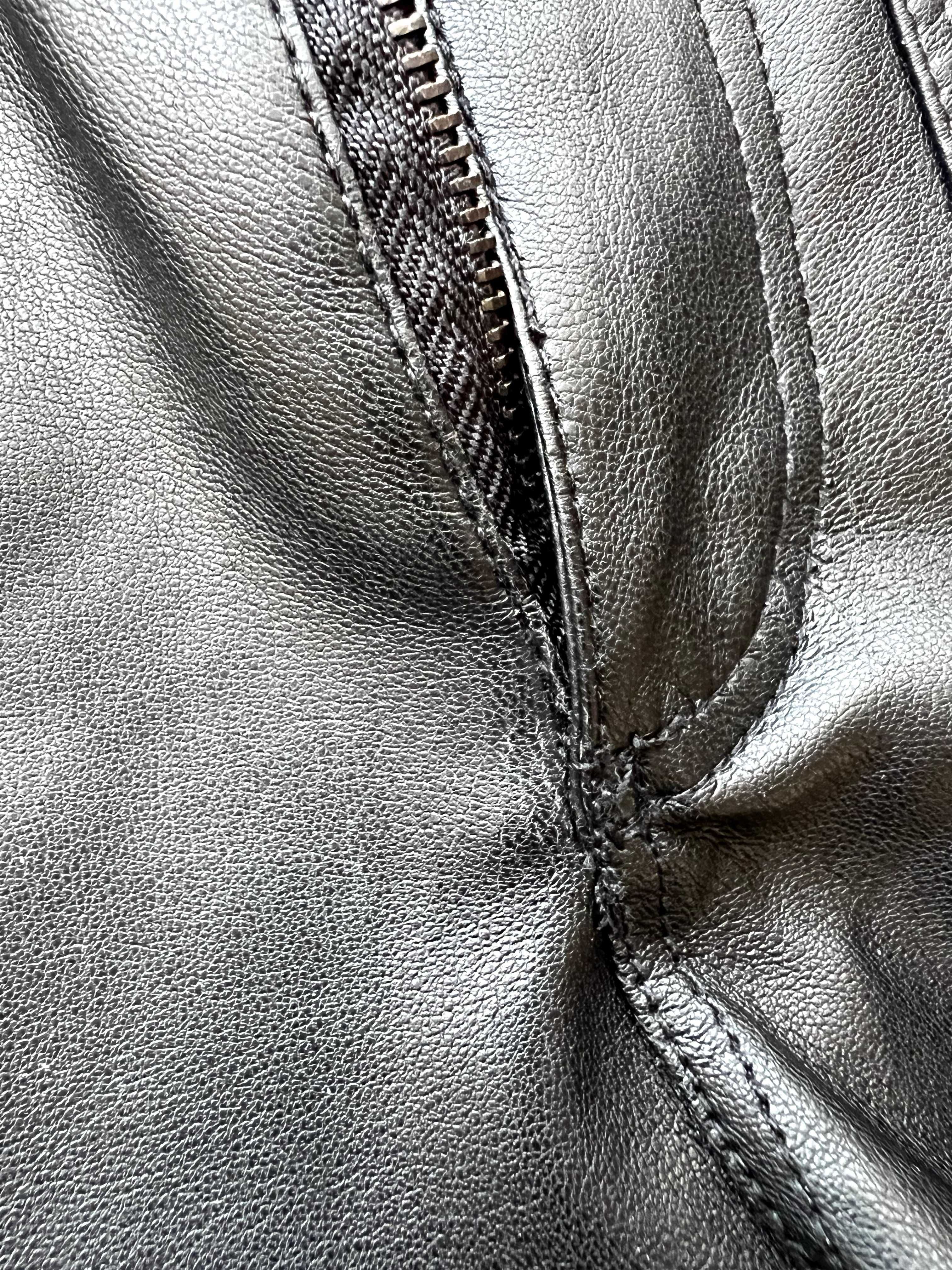 Штани шкіряні ZARA