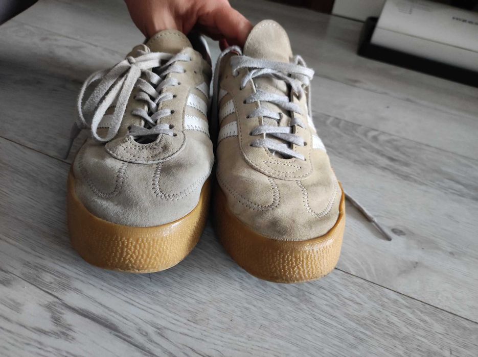 Adidas samba 40 2/3 beżowe sneakersy