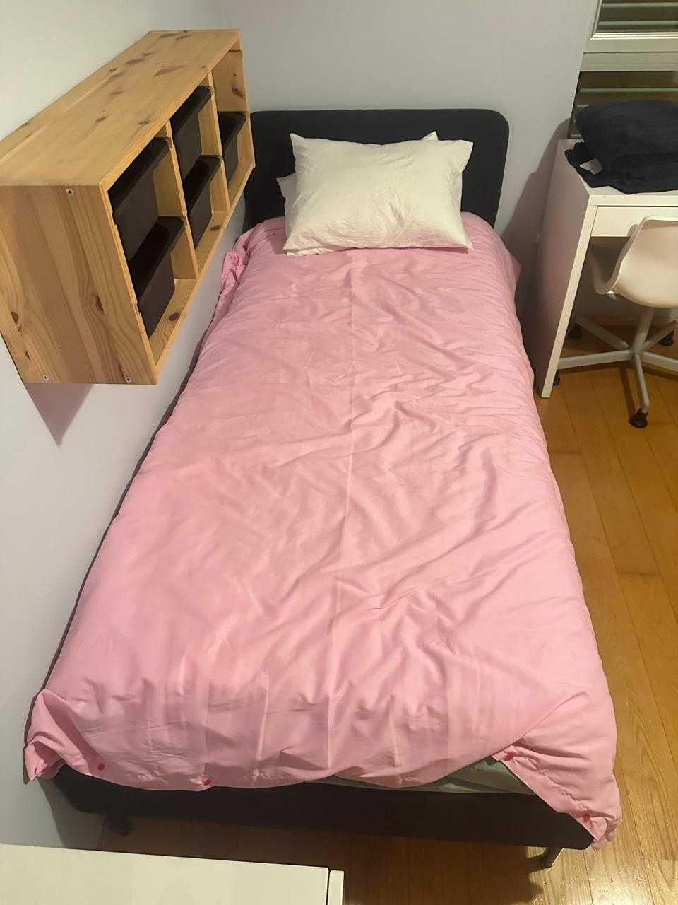 Novíssimo! Imperdível! Cama de solteiro SLATTUM com colchão VESTEROY.